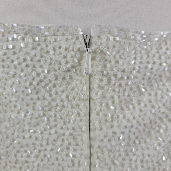 Jovani Beaded Gown with Jacket Cream Size 14 - Picture 6 of 12